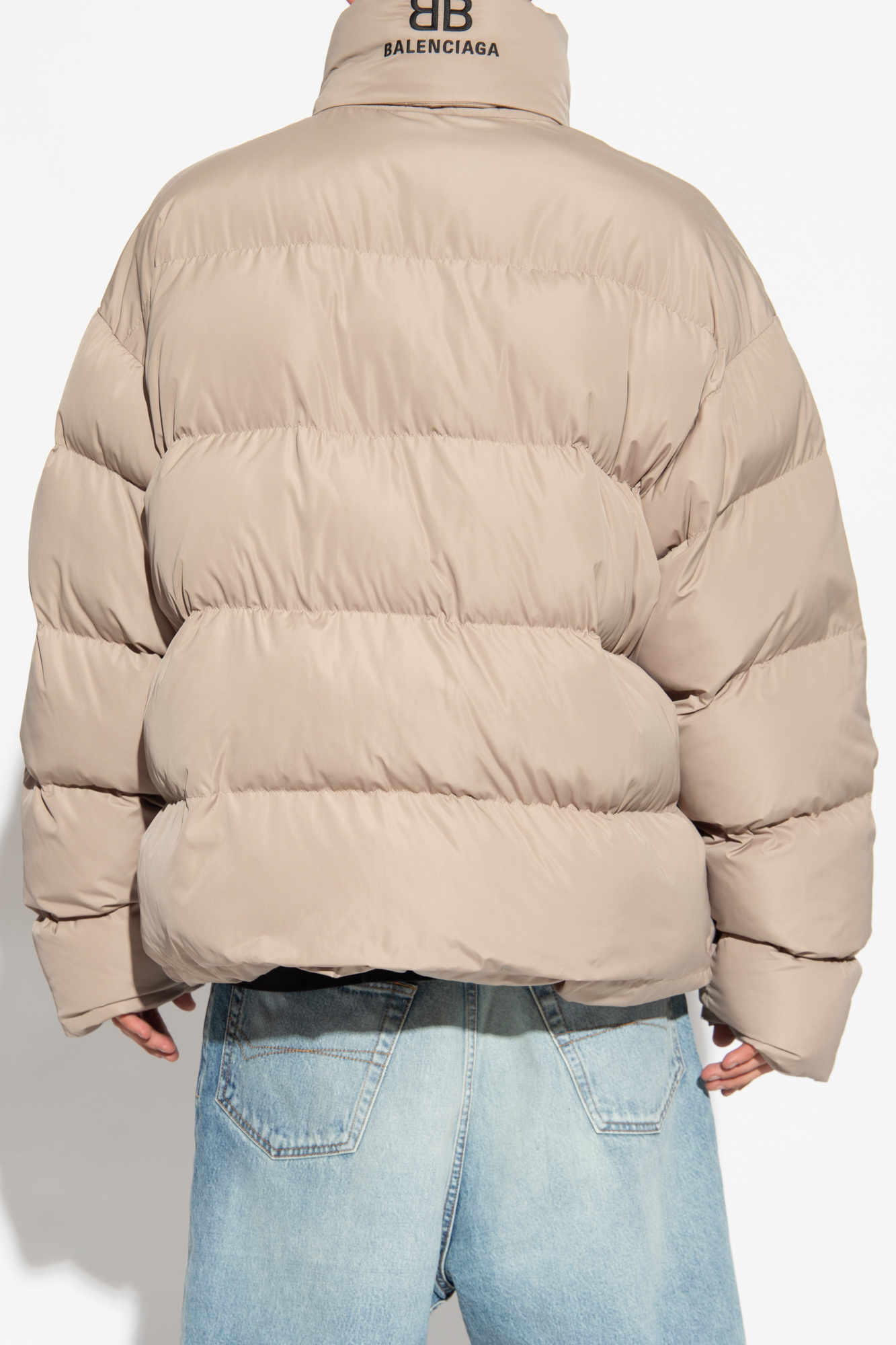 Beige Down jacket with logo Balenciaga - Vitkac Canada